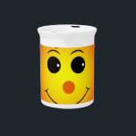 Be Happy Drink Pitcher<br><div class="desc">Be Happy Sun flowers. Brighten up your day 'be happy' make someone else happy.</div>