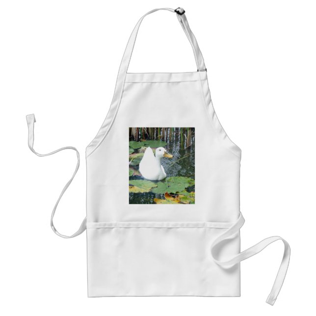 Be Happy Duck Adult Apron (Front)