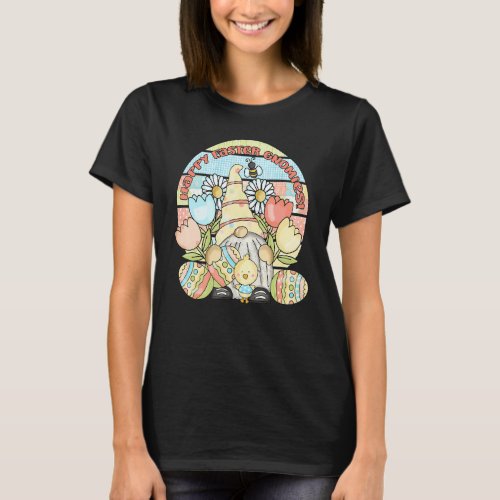 Be Happy Dy Gnome Christian Easter Day Easter Bunn T_Shirt
