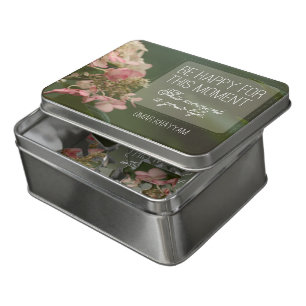 "Be happy for this moment" Inspirational Quote Box Jigsaw Puzzle