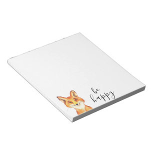Be Happy Fox Notepad