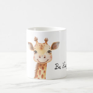 Be Happy Giraffe Coffee Mug