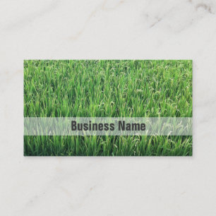 Be Happy Green Rice Field Business Card