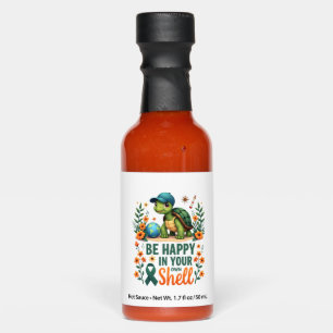 Be Happy In Your Own Shell Turtle Autism Awareness Hot Sauces