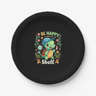 Be Happy In Your Own Shell Turtle Autism Awareness Paper Plates