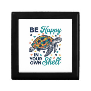 Be Happy In Your Own Shell Turtle Shirt Design_1 Gift Box