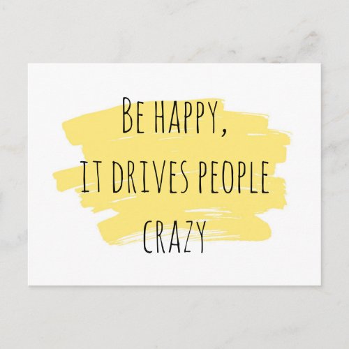 Be Happy inspiration card