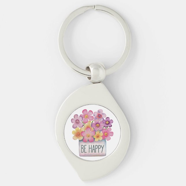 Be Happy Keychain (Front)