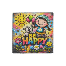 Be Happy Magnet 