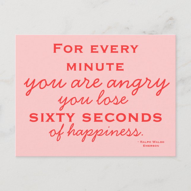 Be Happy -  Motivational Postcard (Front)