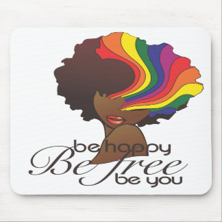 Be Happy Mouse Pad
