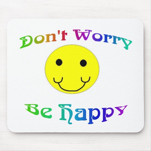 Be Happy Mousepad - Customized (Front)