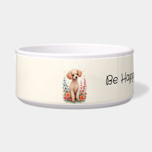 Be Happy Poodle Bowl
