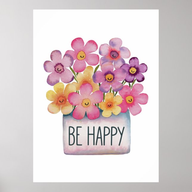 Be Happy Poster (Front)