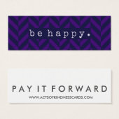 Be Happy Random Acts of Kindness Card (Front & Back)