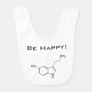 Be Happy! Serotonin Baby Bib