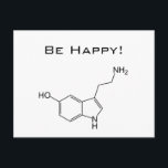 Be Happy! Serotonin Postcard<br><div class="desc">Be Happy! Serotonin Postcard</div>