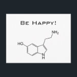 Be Happy! Serotonin Postcard<br><div class="desc">Be Happy! Serotonin Postcard</div>
