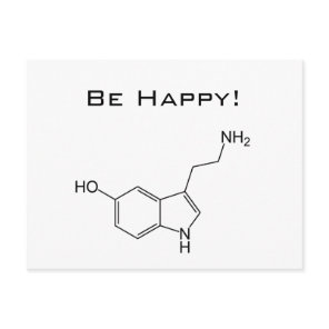 Be Happy! Serotonin Postcard