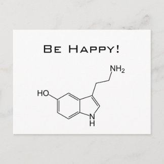 Be Happy! Serotonin Postcard