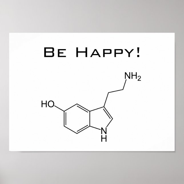 Be Happy! Serotonin Poster (Front)