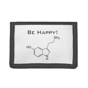 Be Happy! Serotonin Tri-fold Wallet