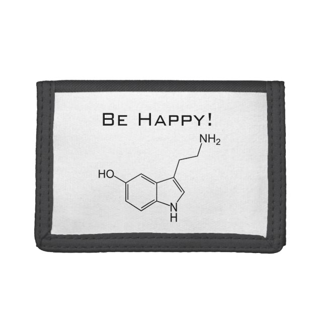 Be Happy! Serotonin Tri-fold Wallet (Front)