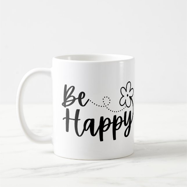  Be Happy Spring Summer  Coffee Mug (Left)