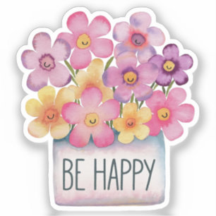 Be Happy Sticker