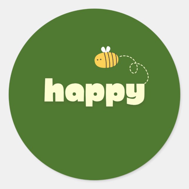 be happy Stickers (Front)