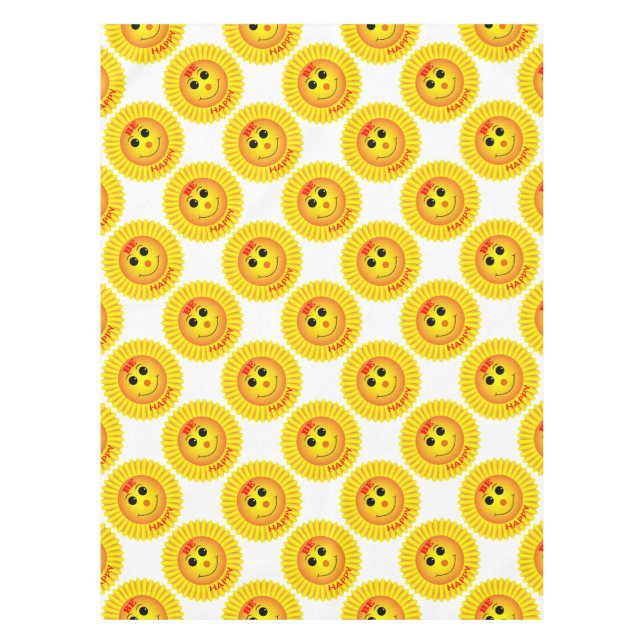 Be Happy Tablecloth (Front)
