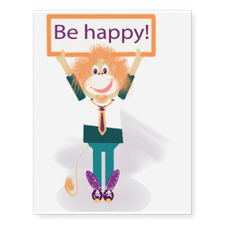 be happy temporary tattoos
