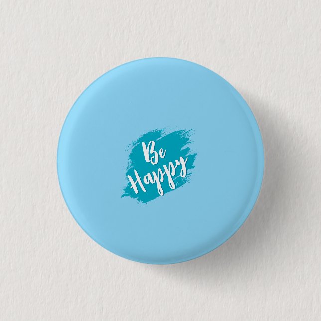 be happy text button (Front)
