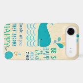 Be Happy whale iPhone 4 case! Case-Mate iPhone Case (Back (Horizontal))