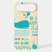 Be Happy whale iPhone 4 case! Case-Mate iPhone Case (Back)