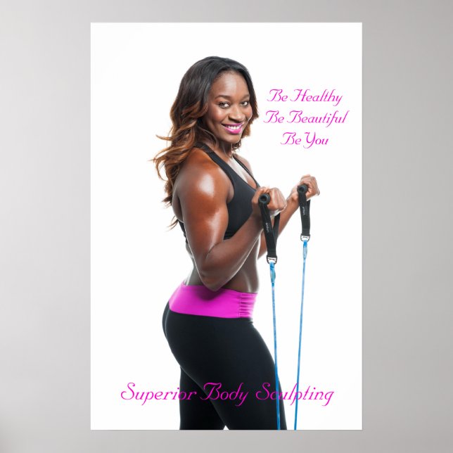 Be Healthy Be Beautiful Be You Poster (Front)