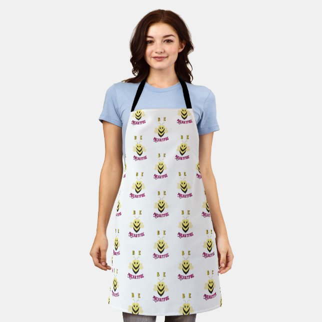Be Heartful Day September Bee Queen Honey Heart Apron (Worn)