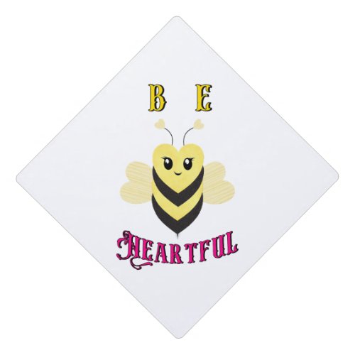 Be Heartful Day September Bee Queen Honey Heart Graduation Cap Topper