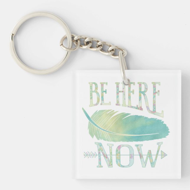 Be Here Now Keychain (Front)