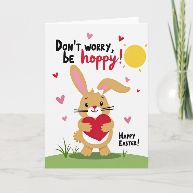 Be Hoppy Springtime Card (Front)