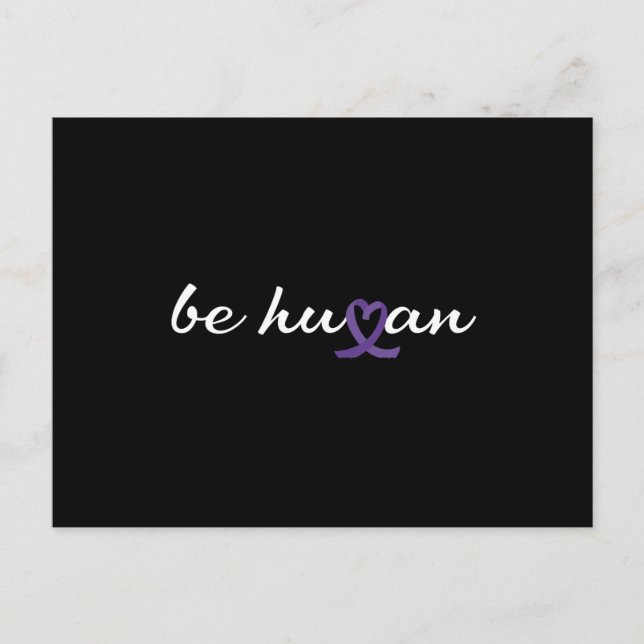 Be human Orange Shirt Day Postcard (Front)