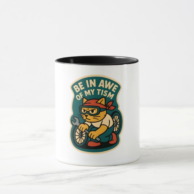 be in awe of my tism mug (Center)