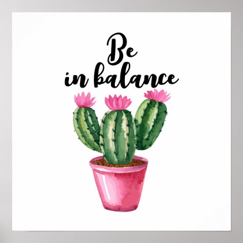 Be in balance poster