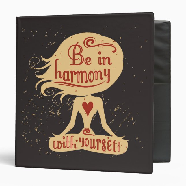 Be In Harmony With Yourself 2 Binder (Front/Inside)