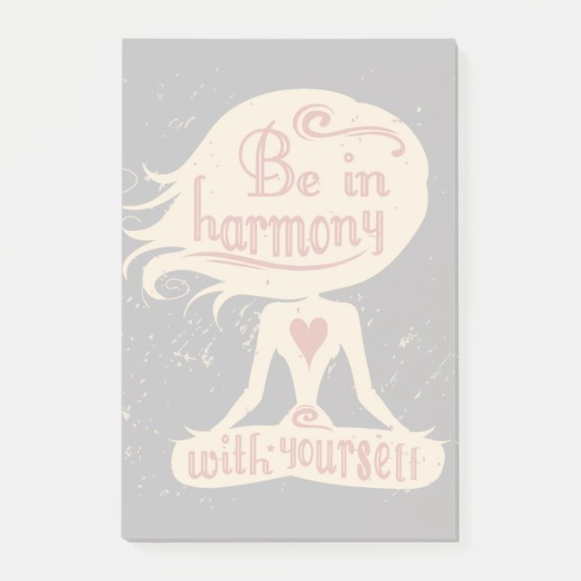 Be In Harmony With Yourself 2 Post-it Notes (Front)