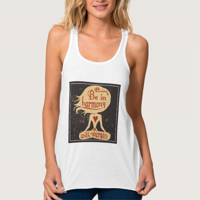 Be In Harmony With Yourself 2 Tank Top (Front)