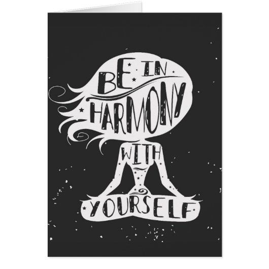 Be In Harmony With Yourself Cards (Front)