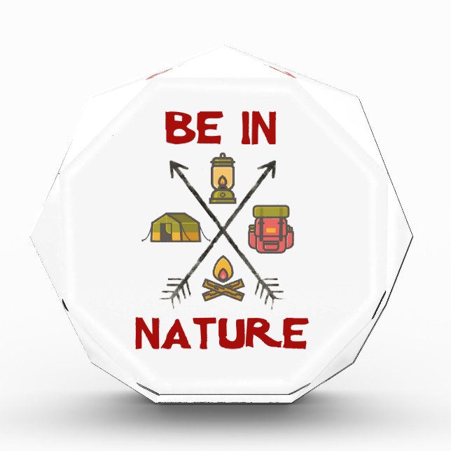 Be In Nature Acrylic Award (Front)