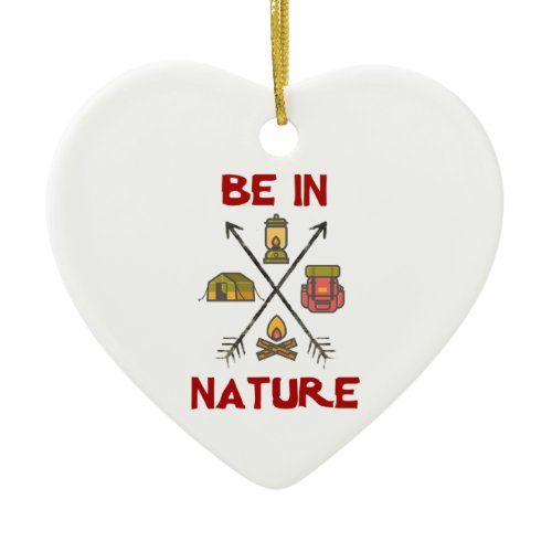 Be In Nature Ceramic Ornament