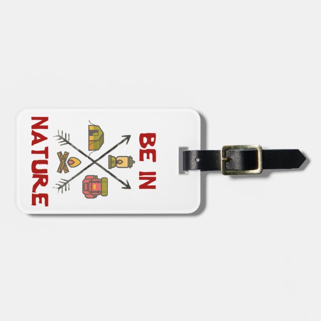 Be In Nature Luggage Tag (Front Horizontal)